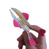 Novelty Rainbow Stripe Fish Hair Clip,Acetate Hair Claw,Small Hair Clips for Women