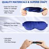 Cooling Eye Mask for Puffy Eyes - FSA HSA Eligible, Cold Eye Masks for Puffiness, Weighted Gel Eye Mask for Sleep, Reusable Ice Eye Mask for Dark Circles Migraines and Headache (Blue)