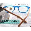 MODFANS 4 Pack Reading Glasses 1.5 Fashion Wood-Look Spring Hinges Stylish Readers Men Women