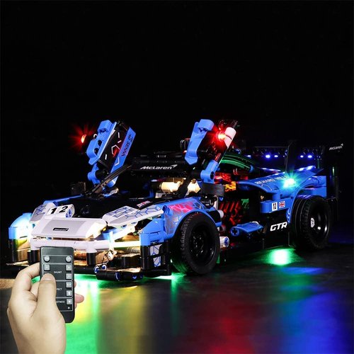LMTIC Remote Control Lighting Kit for Lego Technic McLaren Senna GTR 42123 Building Kit Light Set Compatible with Lego Technic Mclaren Senna Light Kit for Lego 42123 (NOT Included The Lego Sets)