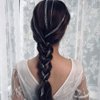 Campsis Punk Tassel Hair Clips Multistrand Chain With Clips Ponytail Multi Strand Head Chain Decorated Hair Extension Chain Festival Nightclub Party Hair Chain for Women and Girls (C-silver)