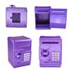 Cargooy Mini ATM Piggy Bank ATM Machine Best Gift for Kids,Electronic Code Piggy Bank Money Counter Safe Box Coin Bank for Boys Girls Password Lock Case (Purple)