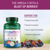 Purity Products OmegaBerry Fish Oil w/Vitamin D3 + Organic Acai Super Formula - 1875 mg of Concentrated, Molecularly Distilled, Ultra Pure Omega-3s 1080 mg EPA + 720mg DHA + 120 mg DPA - 90 Count