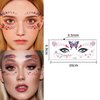 Generic 10 Sheets 4th of July Temporary Tattoos Stickers Face Eye Body Makeup Red White Blue USA Flag Star Hat Heart Women Girls Men Patriotic Party Decor Supplies
