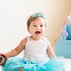 Vovii 1 Year Old Birthday Tiara for Girls Mermaid Dazzling Pearls Headband for Little Girls Blue Mermaid Princess Tiara Seashell Supplies for Birthday Party Decorations