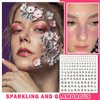 3Pcs Face Gems Sticker Face Jewels Stick On Diamond Sparkling Body Glitter Hair Rhinestone For Stage Performance Eye Makeup #AB