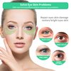"BREYLEE Aloe Vera Eye Masks - 60 Pcs - Reduce Puffy Eyes & Dark Circles, Firm & Improve Under Eye Skin, Pure Natural Extracts for Youthful Appearance & Reduction of Fine Lines and Wrinkles."