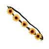 Sewroro 5pcs Daisy Flower Headband Sunflower Headband Wedding Festivals Floral Hair Band Flower Floral Elastic Hair Band (Yellow)