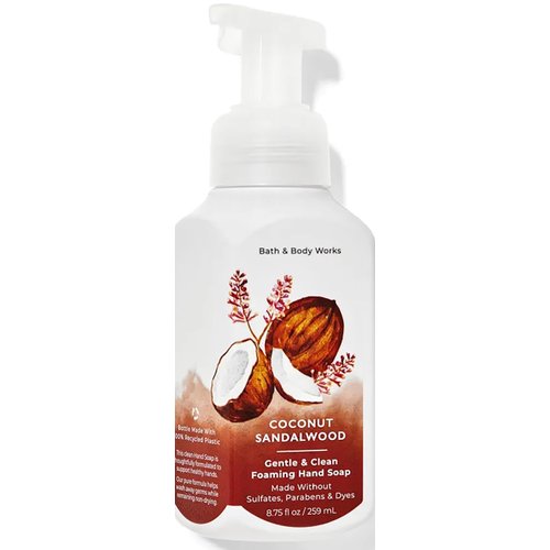 Bath and Body Works Coconut Sandalwood Gentle Foaming Hand Soap 8.75 Ounce (Coconut Sandalwood)