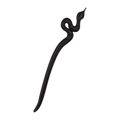 REAL SIC Natural Wood Hair Sticks for Women - Animal Hair Pin - Sustainable Retro Boho Fashion Chopstick Hair Forl for Long Hair (Snake)