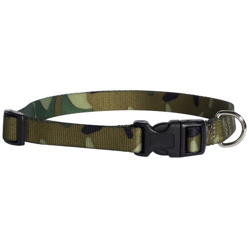 Guardian Gear Nylon Camo Dog Collar, Fits Necks 14" to 20", Green