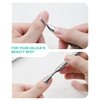 BEZOX Cuticle Pusher with Cuticle Fork - 2 in 1 Cuticle Trimmer, Anti-slip Nail Pusher and Cuticle Cutter - Premium Stainless Steel Cuticle Remover Tool