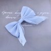 Andelaisi Boho Bow Hair Clips Satin Bow Hair Barrettes Silky Hair Clip Barrette Vintage Bowknot Hair Accessory Satin Ribbon Bowknot Clip Headpiece for Women and Girls Headdress (Blue)