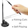 YXI Cat Wands,Cat Toy Accessory, 2PCS Flexible Steel Wire Wands, Compatible with Suction Cup Base and Feather Toys, Durable and Fun Cat Toy