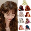 clino Heart-Shaped Hair Clip, 9 PCS Cute Small Hair Clips Mini Claw Clips with Heart Leopard Design, Fashion Hair Accessories for Women Girls