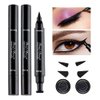 AMY'S DIARY Eyeliner Stamp 2 Pens Winged Stamp Eyeliner, Perfect Wing Cat Eye Stencil Stamp for All Eye Shapes, Winged Eyeliner Stamp, Perfect Wing Cat Eye Liner, Waterproof & Smudge-proof
