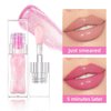 Ofanyia Color Changing Lip Oil, Moisturizing Color Changing Lip Gloss Plumping Lip Oil, Nourishing Long Lasting Non-sticky Big Brush Lip Tint Lip Oil (1Pc)