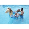 Swimline Hobby Horse Glitter Inflatable Pool Ring, Multi, 67"x 37" x 31"
