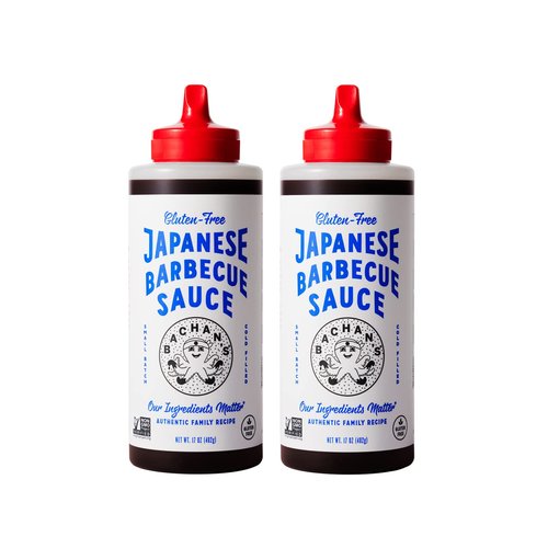 Bachan's - Gluten Free Original Japanese Barbecue Sauce 2 Pack, Small Batch, Non GMO, No Preservatives, Vegan and BPA free. Condiment for Wings, Chicken, Beef, Pork, Seafood, Noodle Recipes, and More