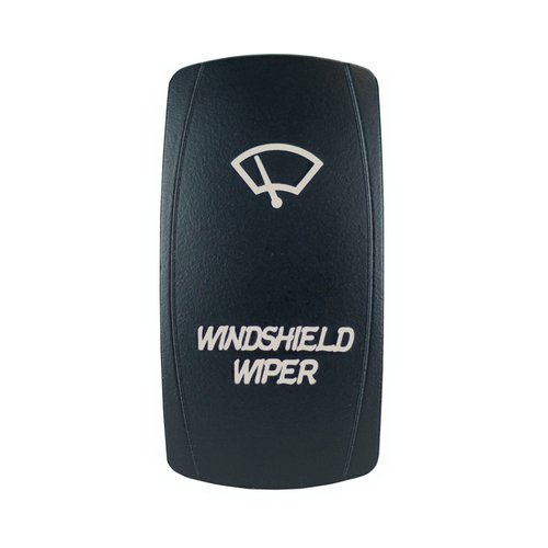 Laser Backlit Green Rocker Switch Windshield Wiper 20A 12V On/Off LED Light STV Motorsports
