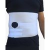 Alpha Medical Stoma Support Ostomy Hernia Belt for Colostomy Bag Abdominal Binder with Stoma Opening. L0625 (Medium Length ; 6" High)