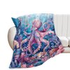 Ocean Octopus Blanket Nautical Octopus Fleece Throw Blanket Fuzzy Plush Super Soft Cozy Warm Octopus Decor Stuffed Animal Blanket Gifts for Boys Girls Kids Adult Men Women 40"x50"