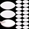 OIIKI 30Pcs Eye Shaped Practice Sponge, Lash Exercise Sponge White, Practice Sponges for Beginners Makeup Eyelash Lash Extensions Supplies