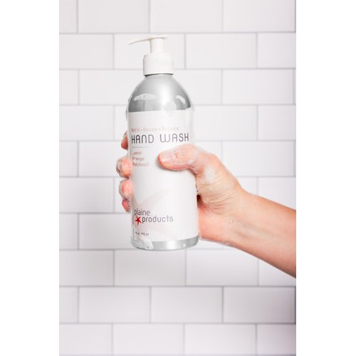 Plaine Products Eco-Friendly Hand Soap - Citrus Lavender - Sensitive Skin, 16 oz (Refillable Bottle with Pump)