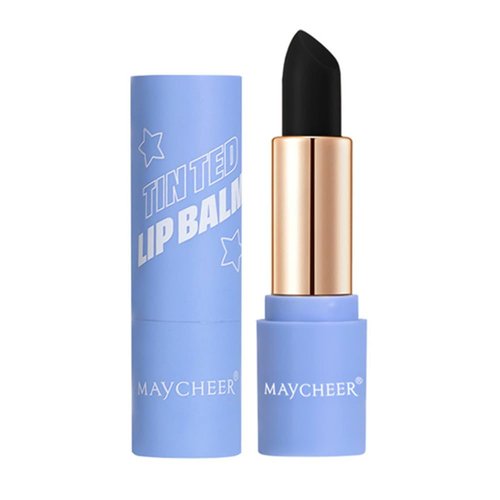 LAMUSELAND Matte Lipstick Set, Long Lasting PH Color Changing Black & Orange Tinted Lip Balm, 24 Hour Waterproof Magic Lipstick for Women Girls (03, M)