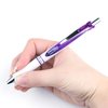 Pentel EnerGel Pearl Deluxe RTX Retractable Liquid Gel Pen, (0.7mm), Accent, Violet Ink, Box of 12 (BL77PW-V)