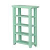 Dollhouse Furniture 1 12 Scale, Plant Stand Indoor, Dollhouse Mini Shelf, 4 Tiers 1:12 Scale Miniature Flower Stand for 1 12 Scale Dollhouse Balcony Decoration (Green)