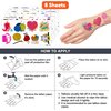 89PCS Cute Knitting Crochet Temporary Tattoos Stickers Sewing Quilting Themed Birthday Party Decorations Favors Supplies Decor Hooker Yarns Tattoo Gifts For Crocheters Women Girls School Carnival