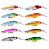 OriGlam 10 Pack Fishing Lures Hard Baits, 3D Eyes Minnow Fishing Lures Crankbait, Swimbait Fishing Tackle Lure Kit for Freshwater/Saltwater/Topwater, Bass, Trout, Walleye, Redfish