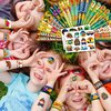48 PCS Camping Party Favors 24PCS Tattoos Stickers 24PCS Slap Bracelets Wristbands Perfect for Themed Birthday Party Favors Baby Showers or Classroom Rewards Ideal Decor and Gifts for Girls and Boys