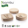 Bambu, Disposable Bamboo Sporks Set , 100% Organic Biodegradable Utensils for Any Occasion, Veneerware Party, Wedding, and Events, Compostable Cutlery - Pack of 24
