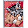Ravensburger Peaceful Kitten Paint by Numbers Kit for Kids - 20266 - Painting Arts and Crafts for Ages 9 and Up