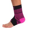 Zensah Ankle Support - Compression Ankle Brace - Great for Running, Soccer, Volleyball, Sports - Ankle Sleeve Helps Sprains, Tendonitis, Pain, Neon Pink, Medium