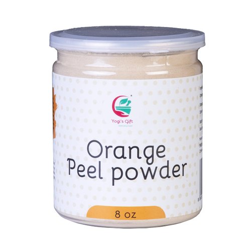 Orange Peel Powder 8 oz (227 Grams) | 100% Natural Care for Acne, Tan & Blackheads | Effective DIY Face Mask Ingredient | Rich in Vitamin C | Helps Get a Glowing Skin | by Yogi's Gift®