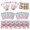 TINYMILLS Magical Fairy Princess Fairies Birthday Party Favor Set (12 multi-point pencils, 12 stampers, 12 sticker sheets, 12 small spiral notepads)