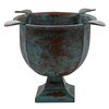 Stinky Cigar Ashtray, Tall and Deep Windproof Cigar Ashtray, 4 Stirrups, Patina Cooper