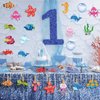 Pajean 48 Pcs Sea Life Cut Outs Ocean Fish Cutouts Animal Under The Themed Accents with 60 Glue Points for Bulletin Board School Classroom Fishing Party Decoration