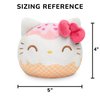 TeeTurtle Hello Kitty Reversible 4" Plushie - Hello Kitty Ice Cream - Sanrio Officially Licensed Soft Stuffed Animal