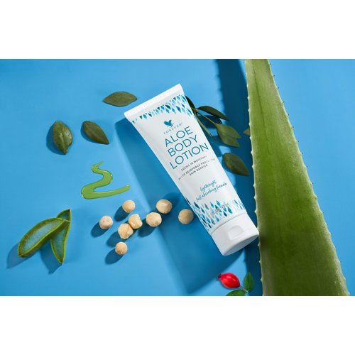 Forever Living Aloe Body Lotion - 2 Pack (8 FL OZ Each) - For Smooth, Hydrated & Healthy Skin - Vegan & Gluten-Free w/Argan Oil, & Macadamia Seed Oil