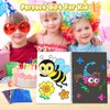 Art & Craft Activity,Foil Craft Bugs Butterfly DIY Art Fun Kits Set,No Mess Creative Foil Art Drawing Game for Kids,Birthday Gifts Crafts Supplies Travel Toys for Girls Boys Ages 4 5 6 7 8 9 Year Old