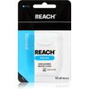 Reach Unflavored Waxed Dental Floss for Oral Care & Removal of Plaque & Food from Teeth & Gum Line, Accepted by The American Dental Association (ADA), Unflavored, 55 yds (Pack of 6)
