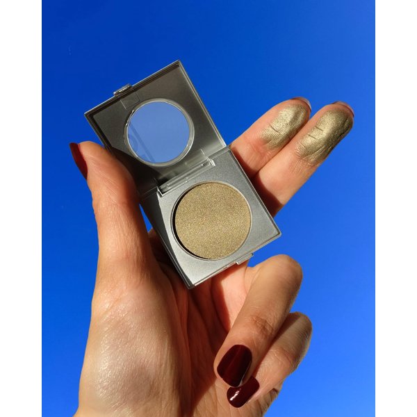 MODE Frost Pearl Gold Taupe Olive Eyeshadow Absolute CULTURED FANTASY High Pigment Long Wear Nourishing Potent Color, Natural Pressed Powder Eye Shadow Single Compact, Vegan, Cruelty Free