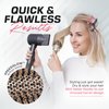 Fagaci Professional Round Brush with Natural Boar Bristle for Blow Drying, Nano Technology Ceramic + Ionic for Voluminous Healthy Hair Styling | Includes 4 Styling Clips