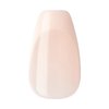 KISS imPRESS No Glue Mani Press-On Nails, French, Genuine', Light Neutral + White Tip French, Medium Size, Coffin Shape, Includes 30 Nails, Prep Pad, Instructions Sheet, 1 Manicure Stick, 1 Mini File