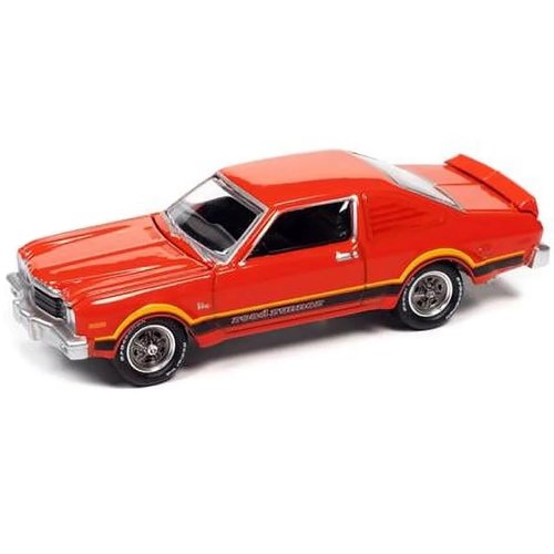 1976 Plymouth Volare Road Runner Spitfire Orange with Stripes OK Used Cars Series Limited Edition to 18056 Pieces Worldwide 1/64 Diecast Model Car by Johnny Lightning JLMC028-JLSP197A