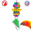Bonka Bird Toys 1356 Star Sneaker Rubber Chew Wood Cotton Parrot Quaker Parrotlet Budgie Cockatiel